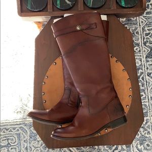 Frye brown leather riding boots